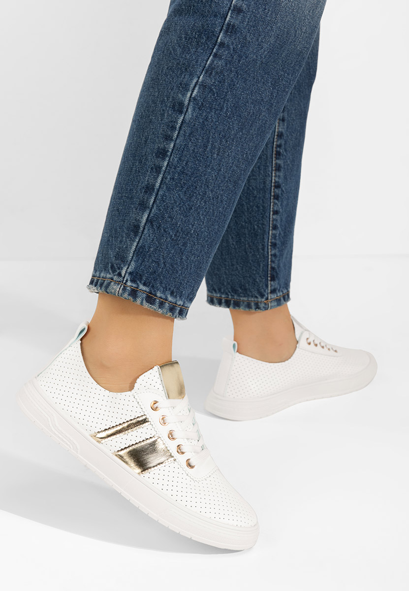 Pantofi casual dama Heayli V5 albi