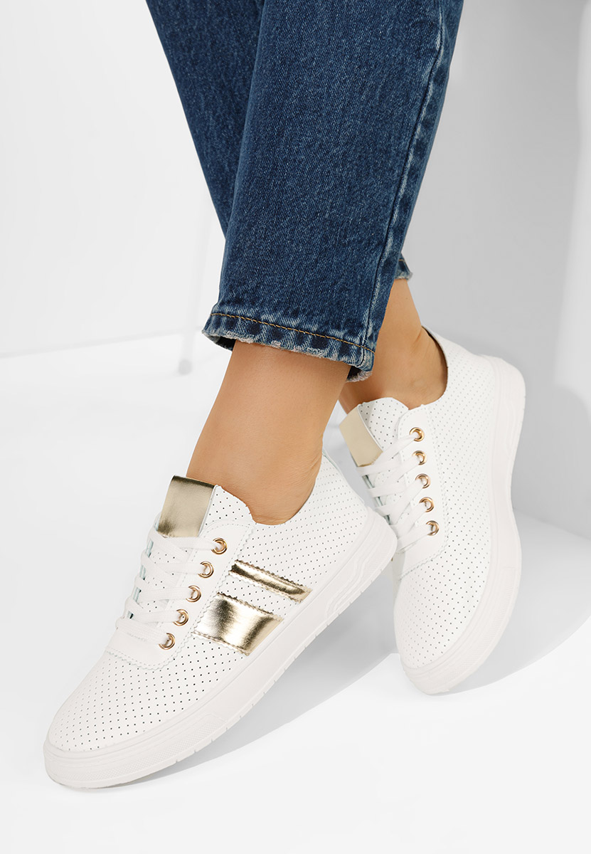 Pantofi casual dama Heayli V5 albi