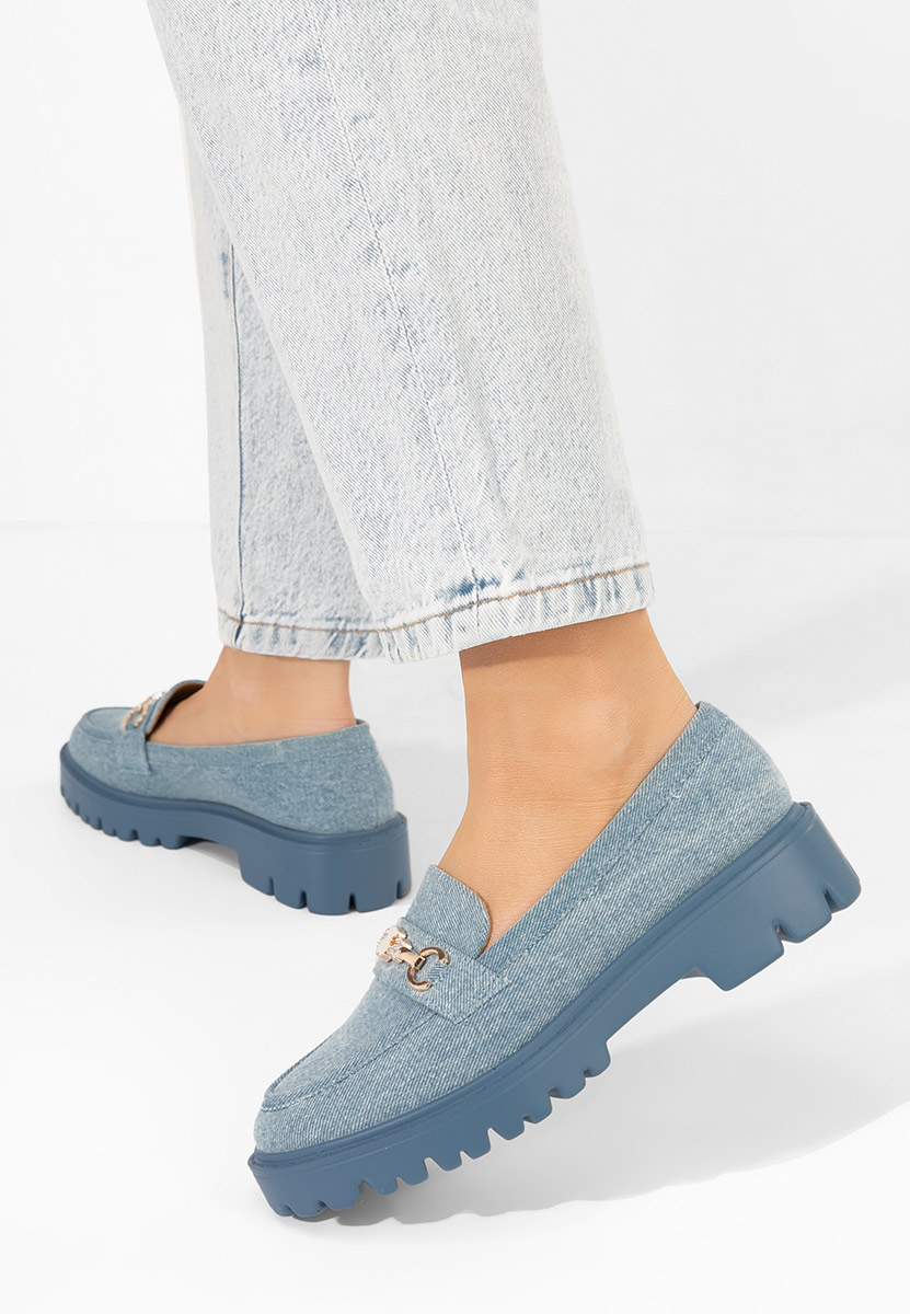 Mocasini dama eleganti Aelle denim