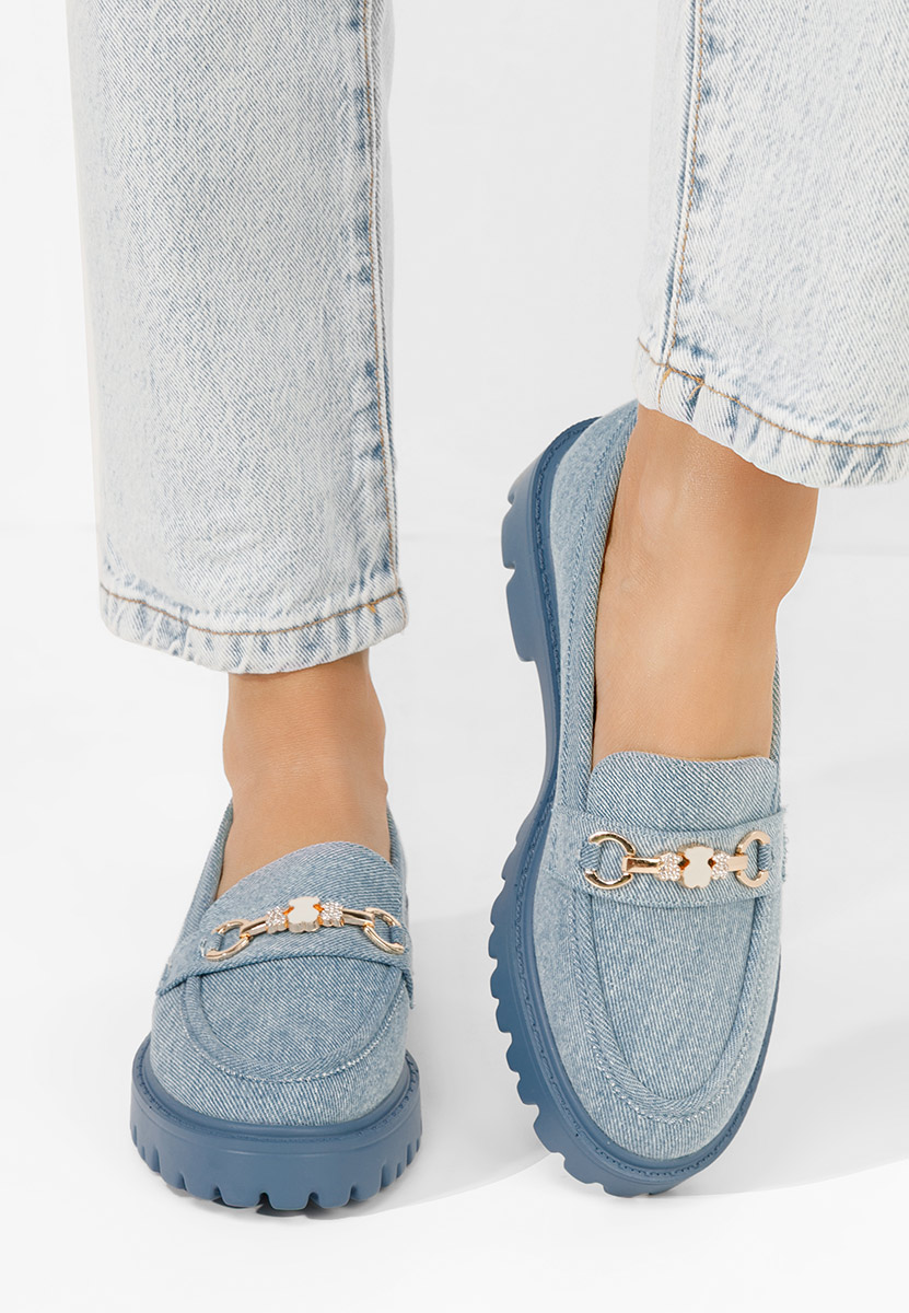 Mocasini dama eleganti Aelle denim