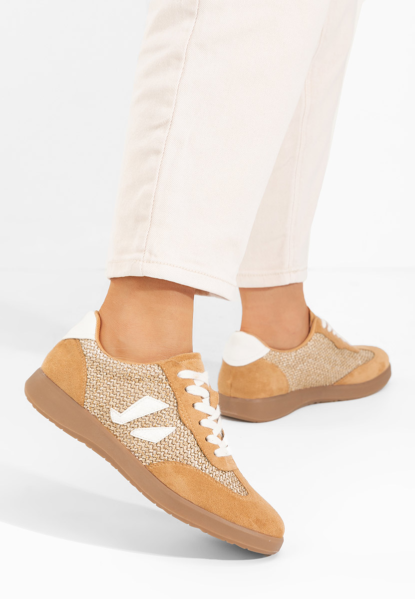 Sneakers dama Jackeline camel