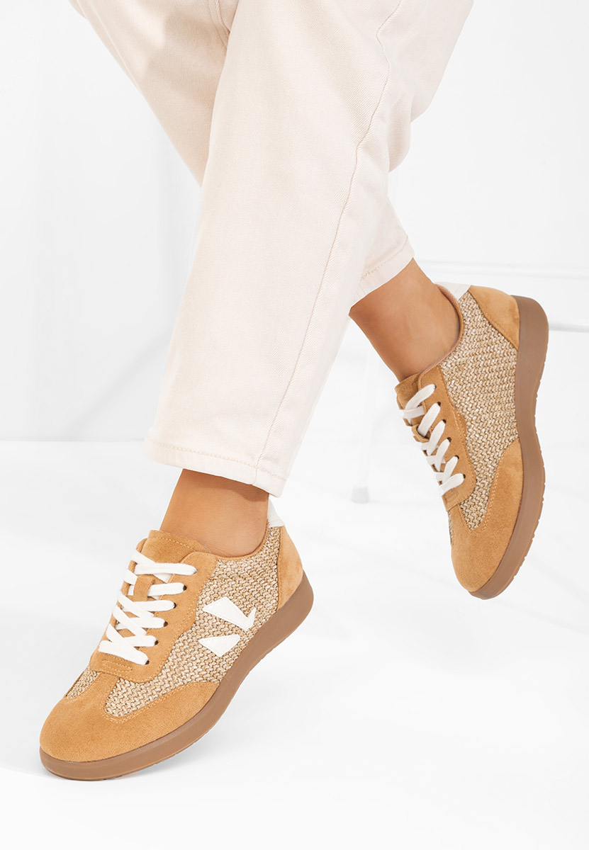 Sneakers dama Jackeline camel