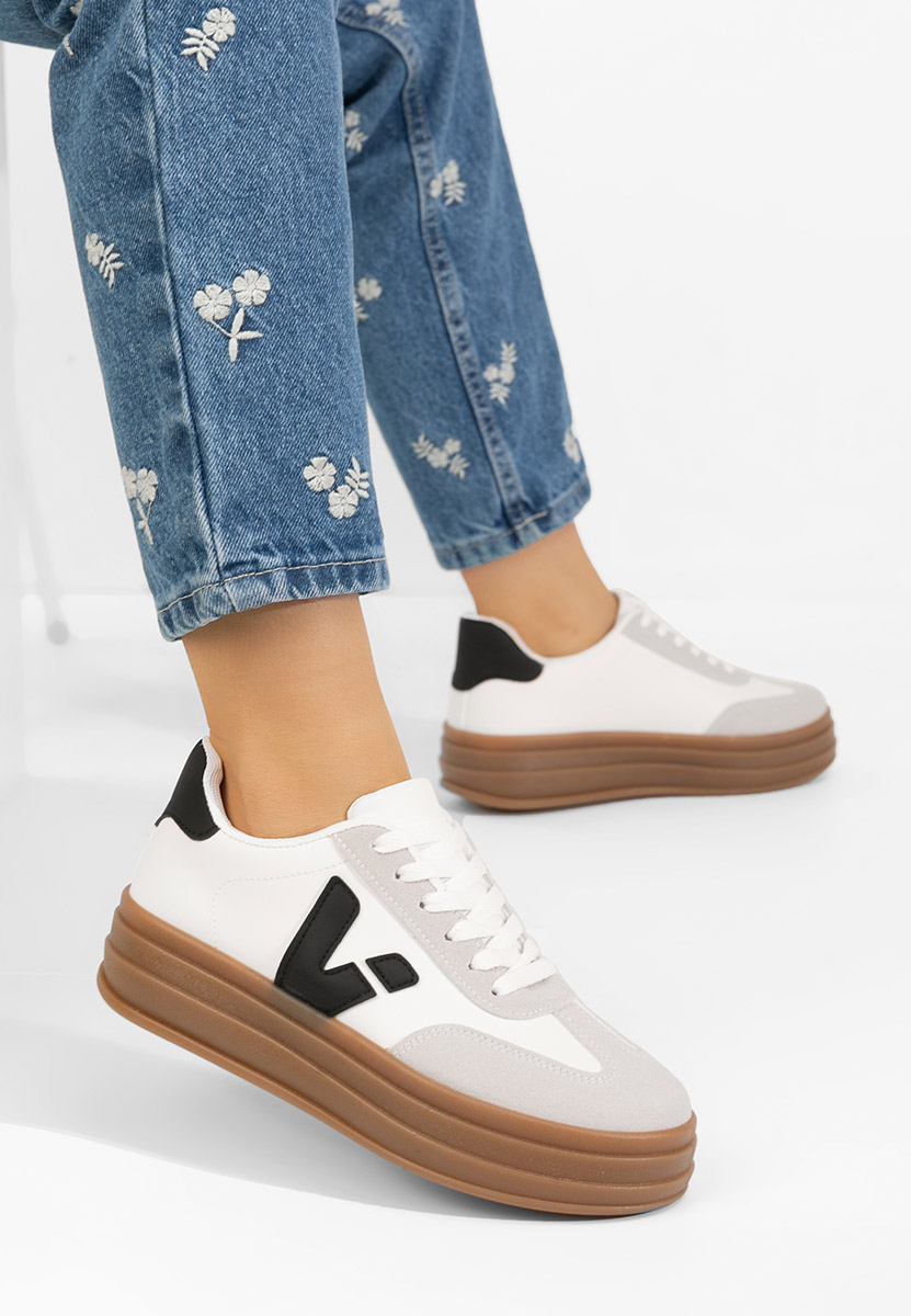 Sneakers dama Linelsa albi
