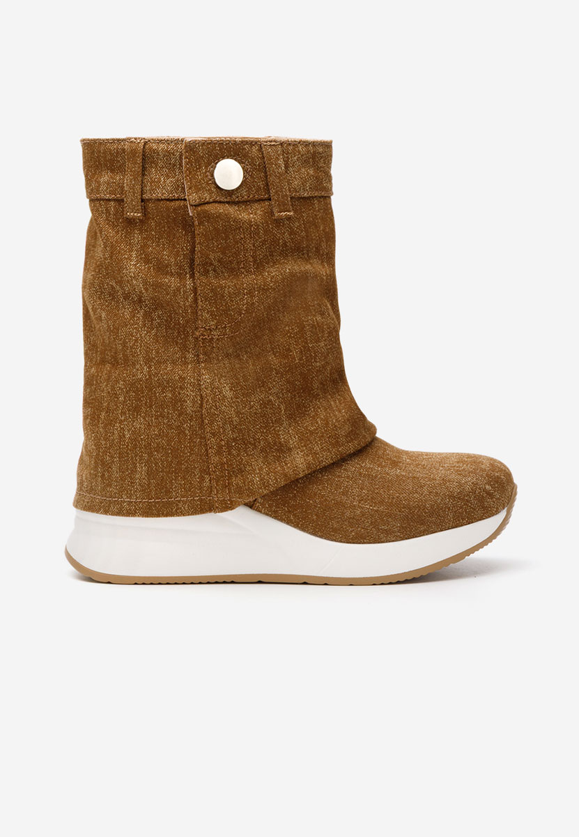 Ghete cu platforma Leanne camel
