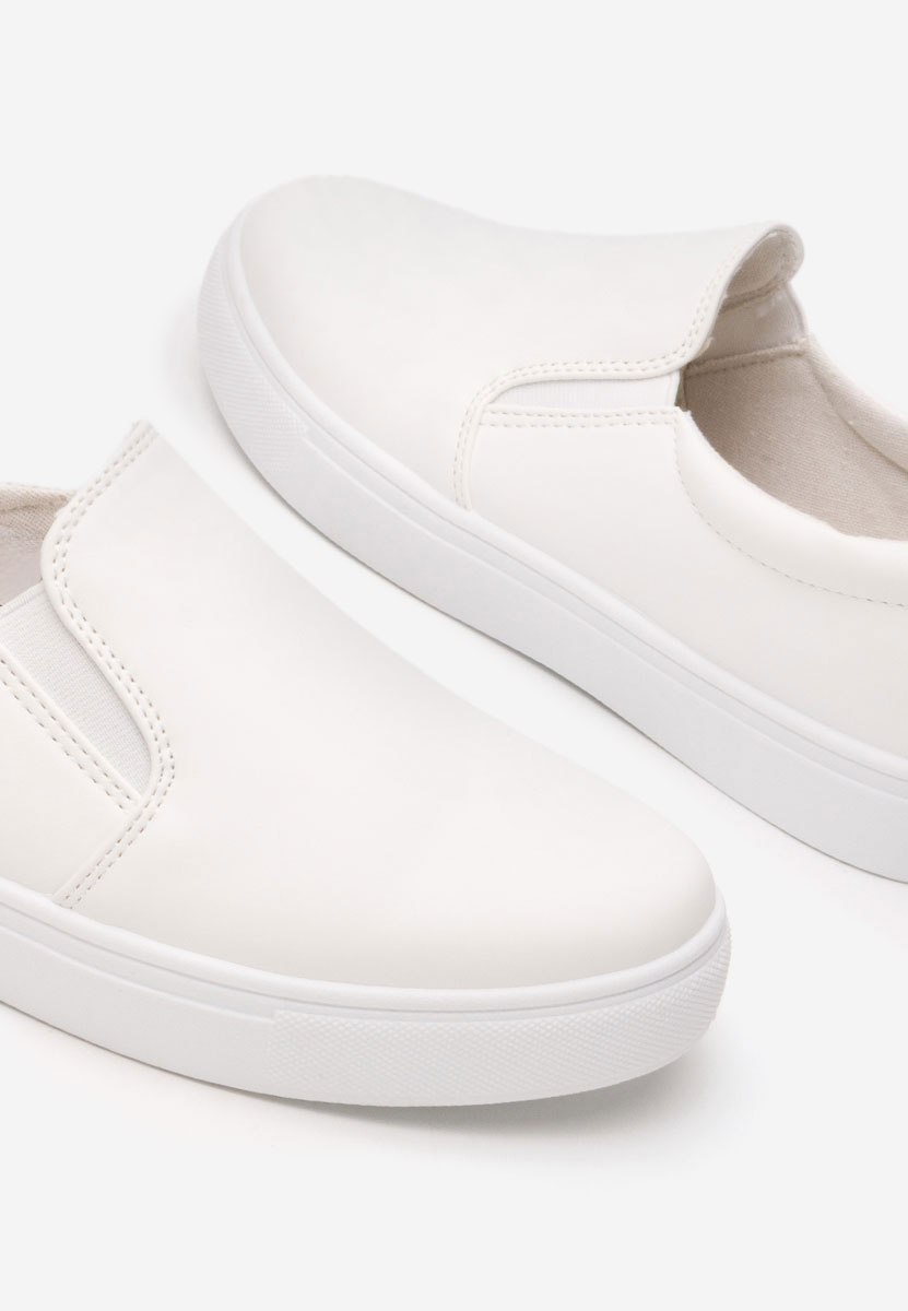 Pantofi casual dama Elymonsa albi