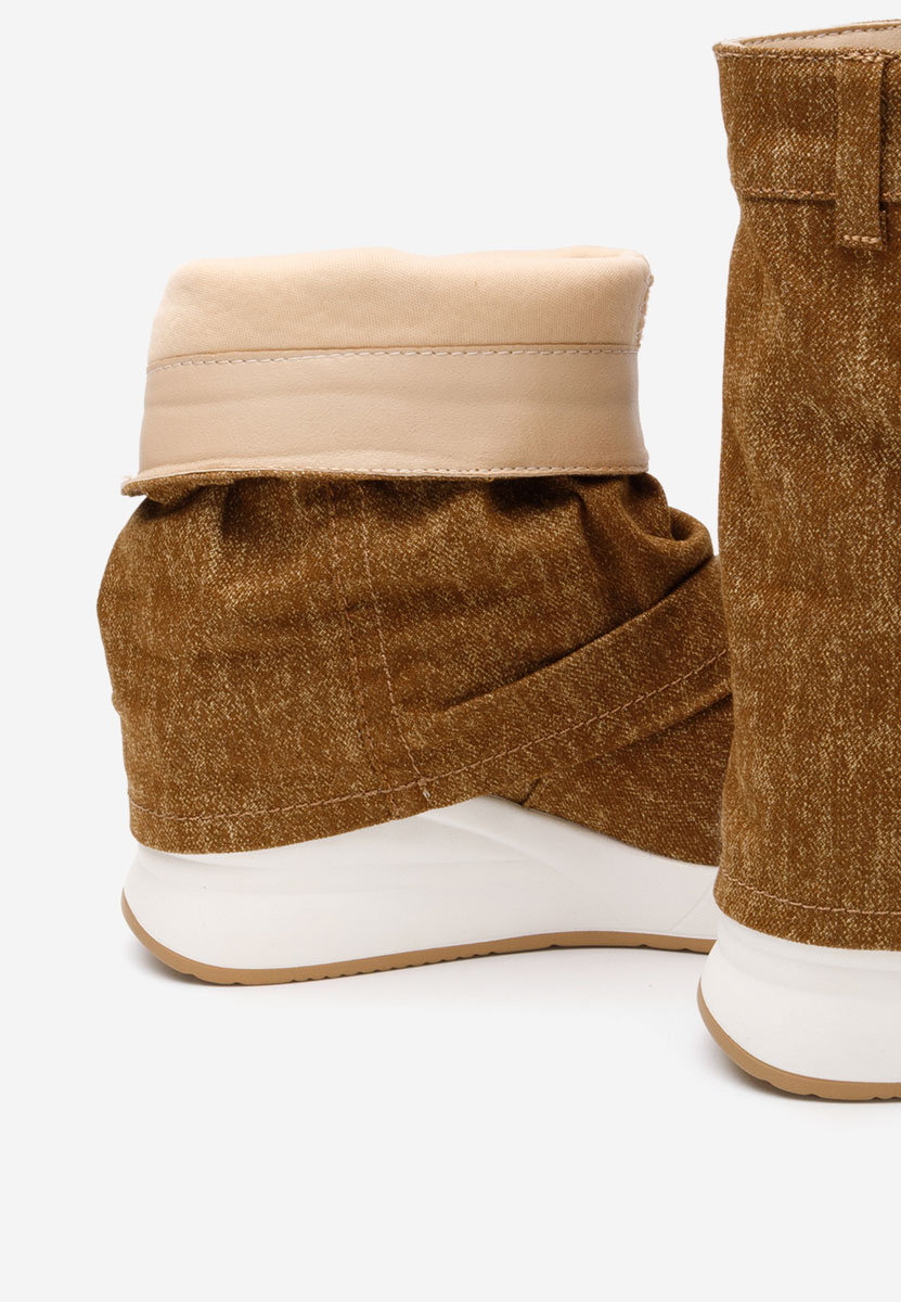 Ghete cu platforma Leanne camel