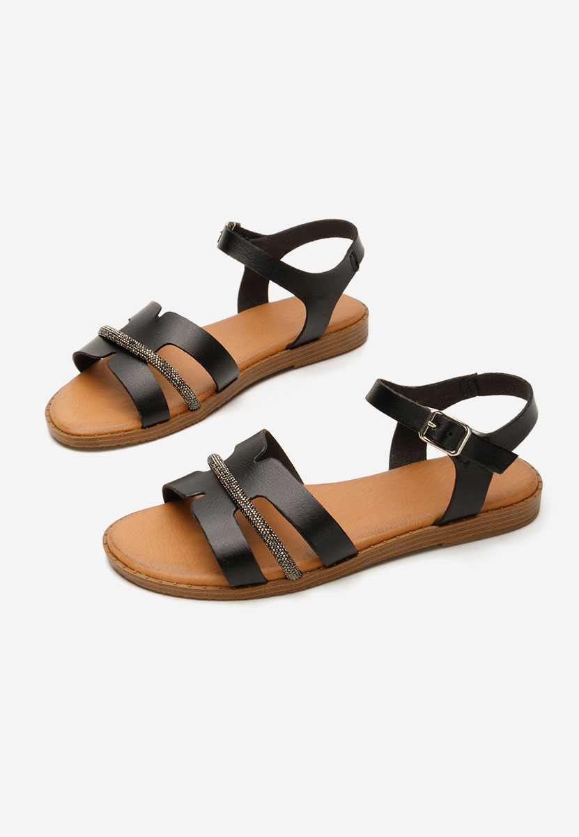 Sandale cu talpa joasa Suny negre