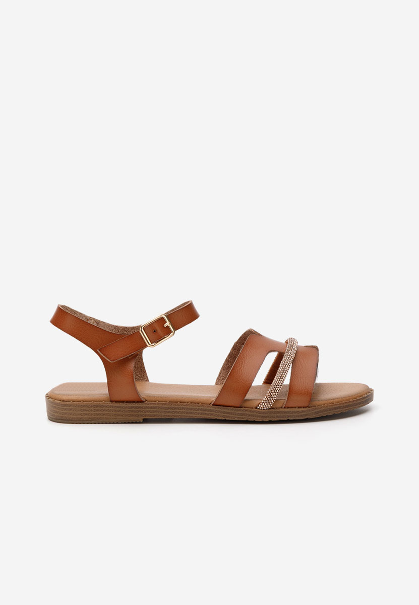 Sandale cu talpa joasa Suny camel