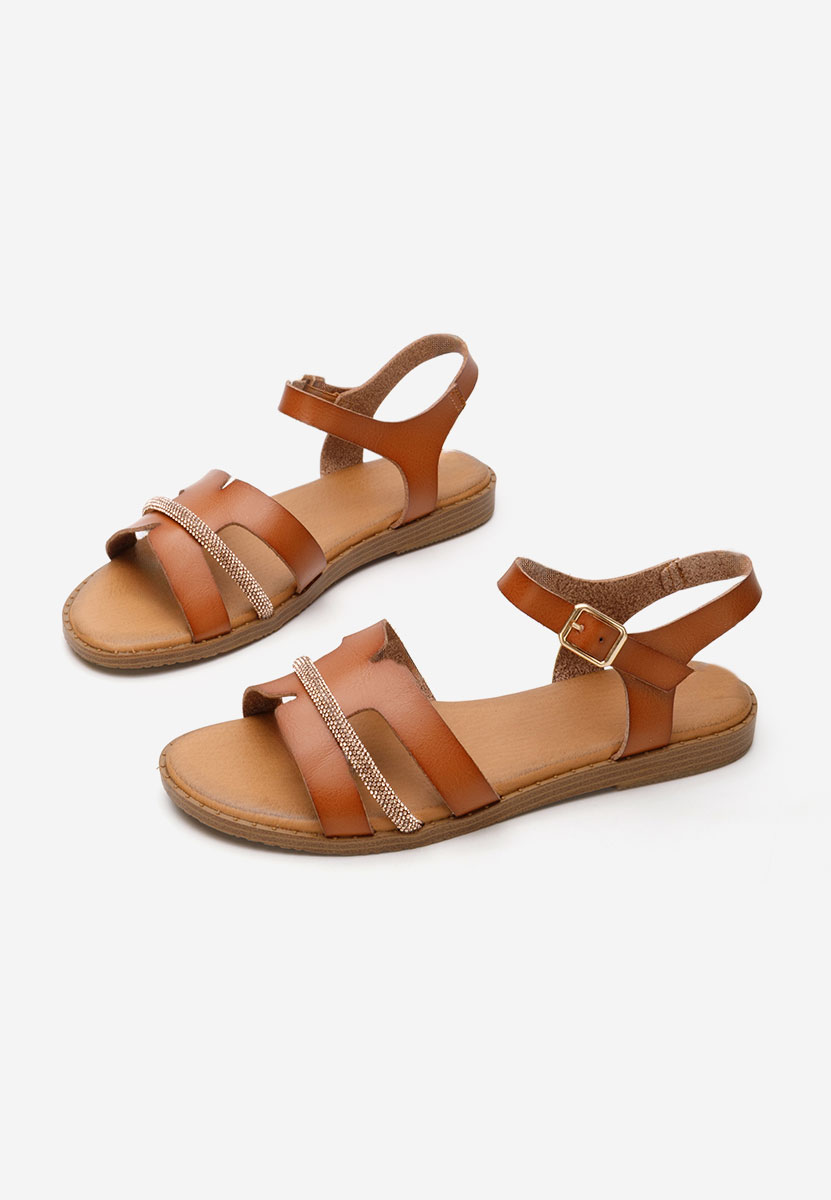 Sandale cu talpa joasa Suny camel