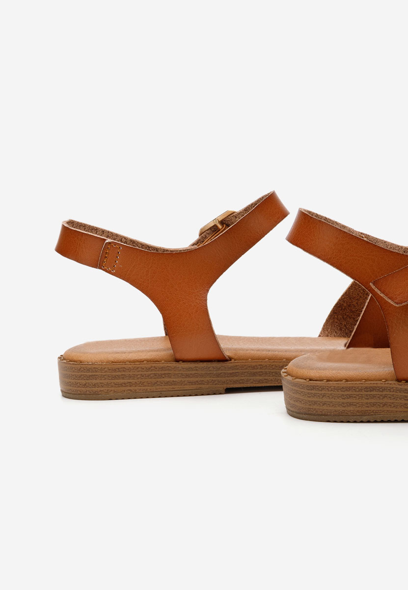 Sandale cu talpa joasa Suny camel