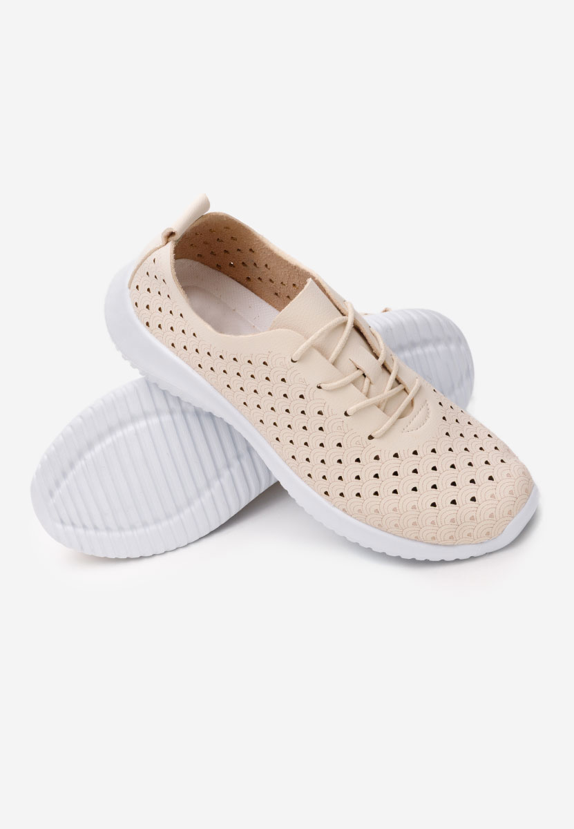 Pantofi casual dama Trinita bej
