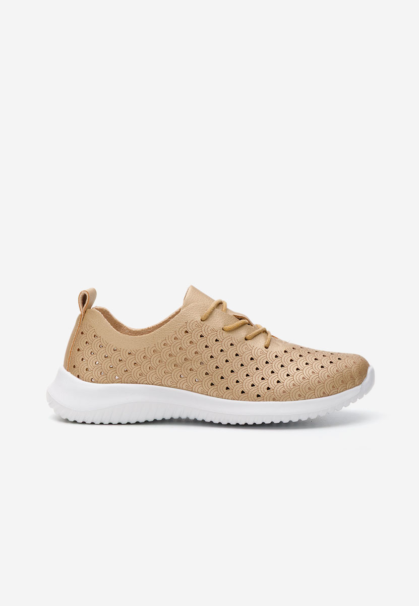 Pantofi casual dama Trinita aurii
