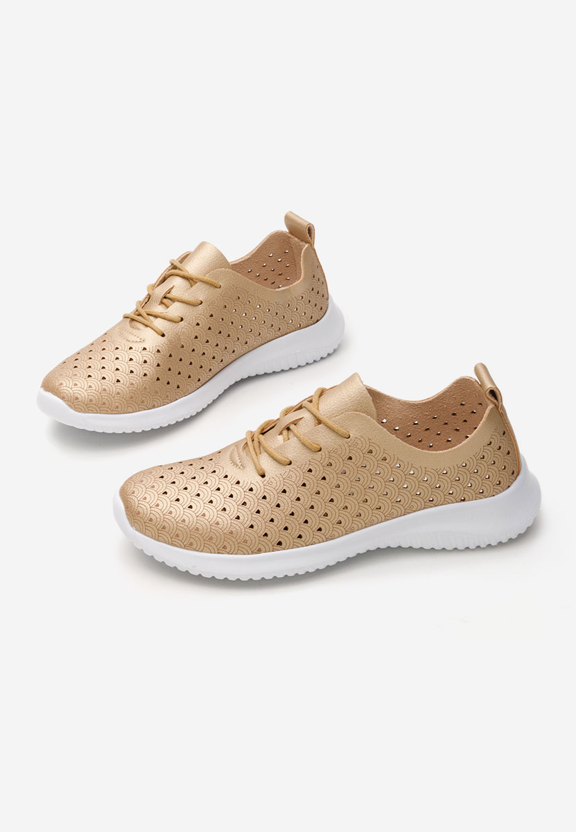 Pantofi casual dama Trinita aurii