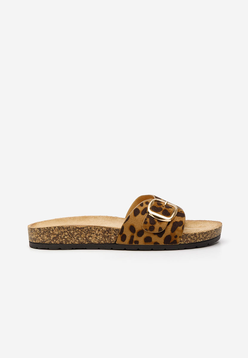 Papuci dama Andrina leopard