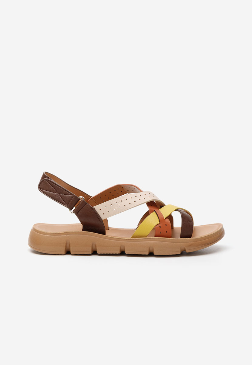 Sandale fara toc Julanca multicolore