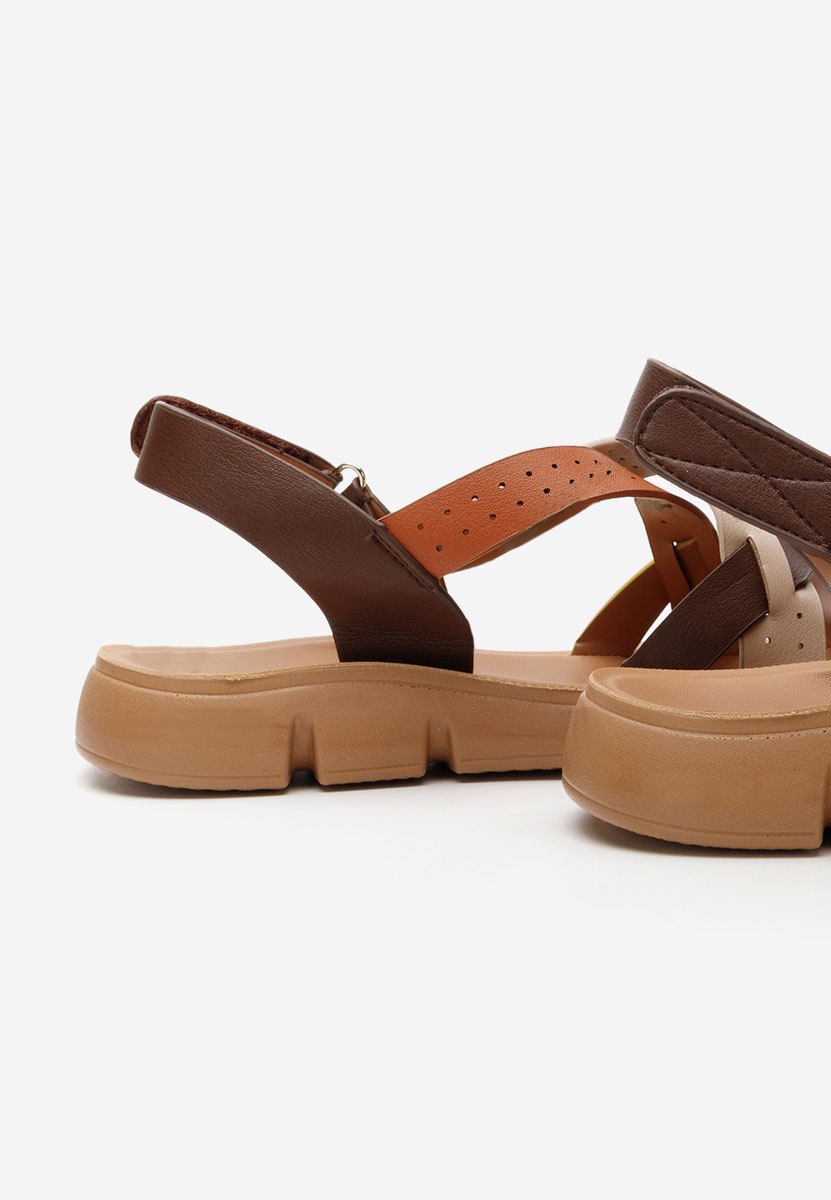 Sandale fara toc Julanca multicolore