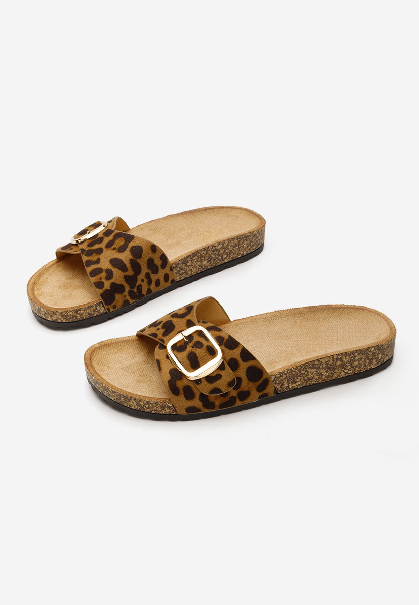 Papuci dama Andrina leopard