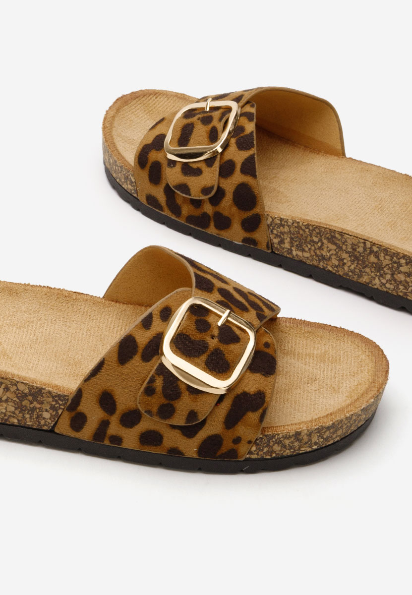 Papuci dama Andrina leopard