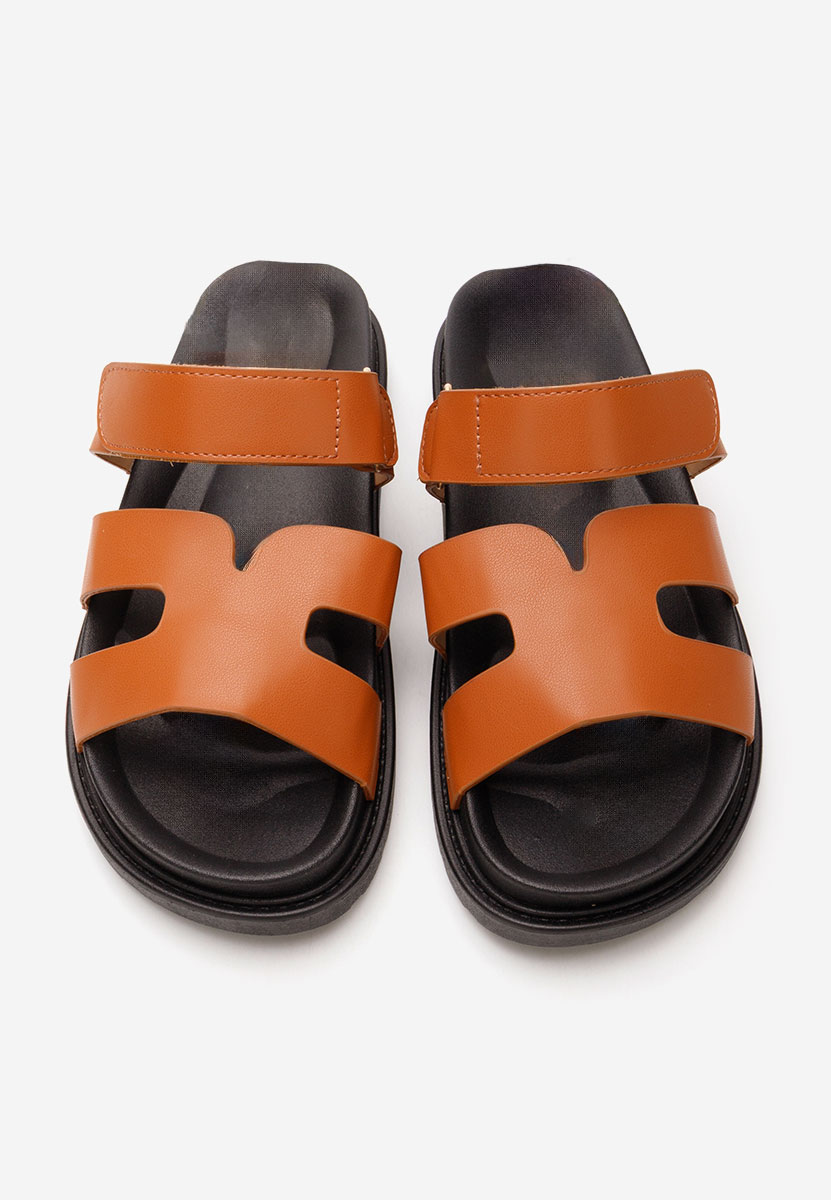 Papuci cu platformă Jaclyn camel
