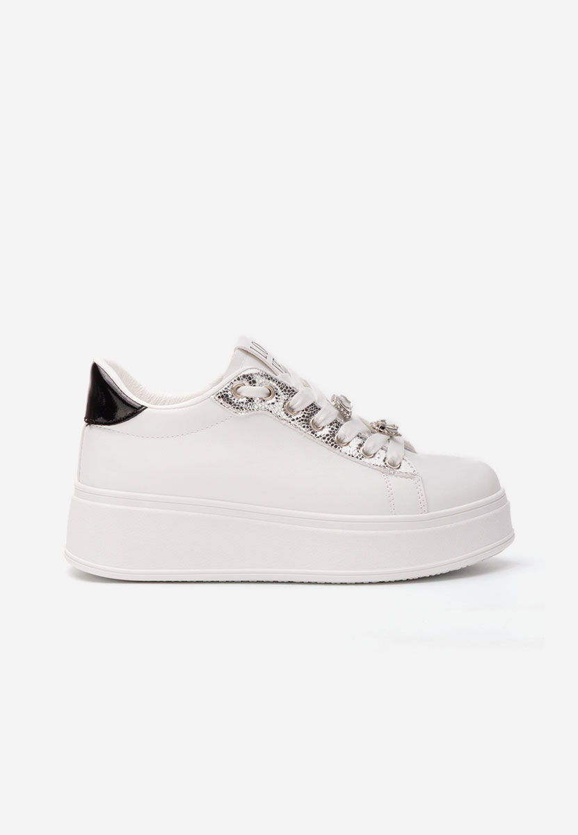 Sneakers cu platformă Xyara albi