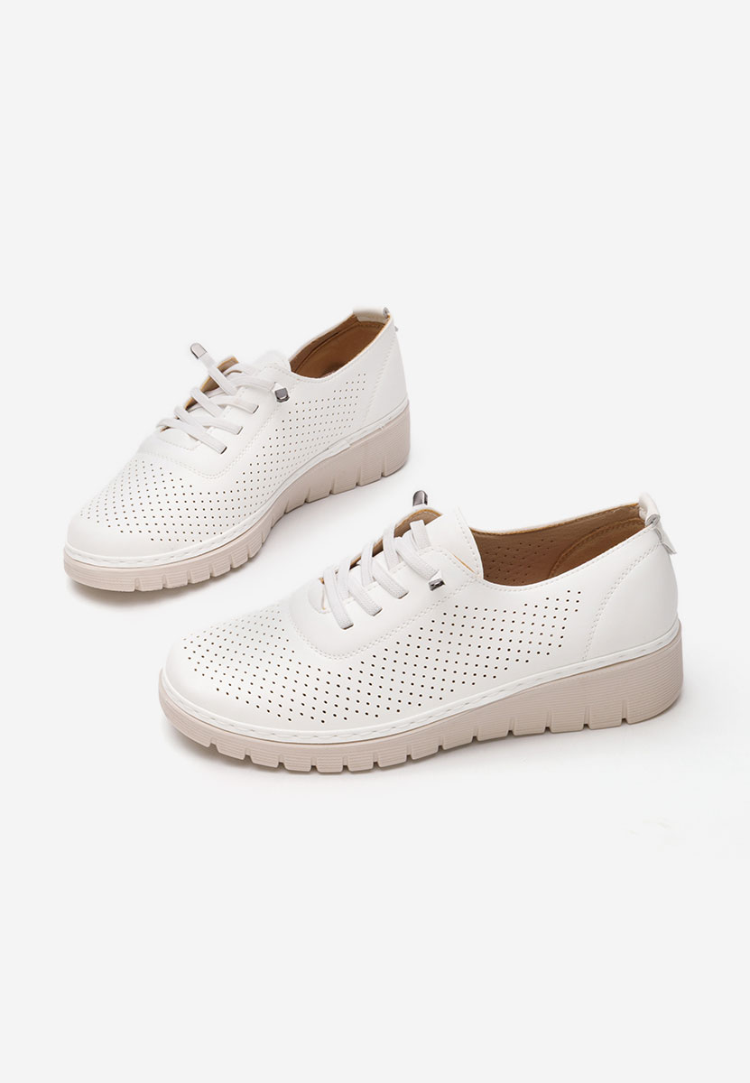 Pantofi casual dama Heldma albi
