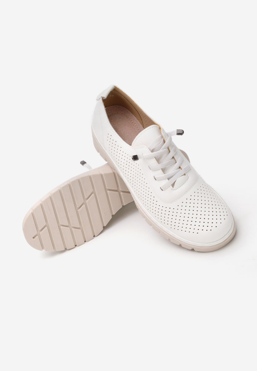 Pantofi casual dama Heldma albi