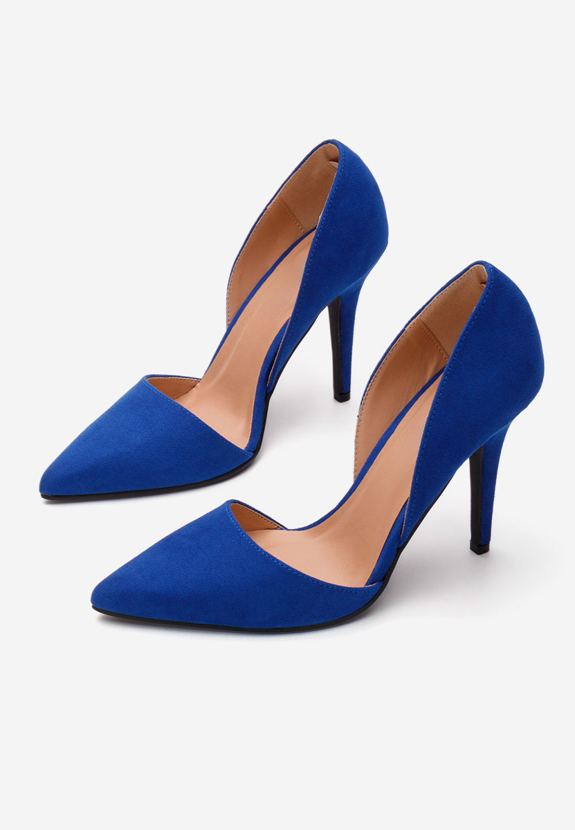 Pantofi cu toc stiletto Theola albastri