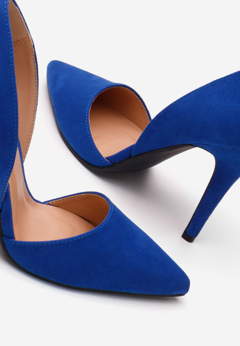 Pantofi cu toc stiletto Theola albastri
