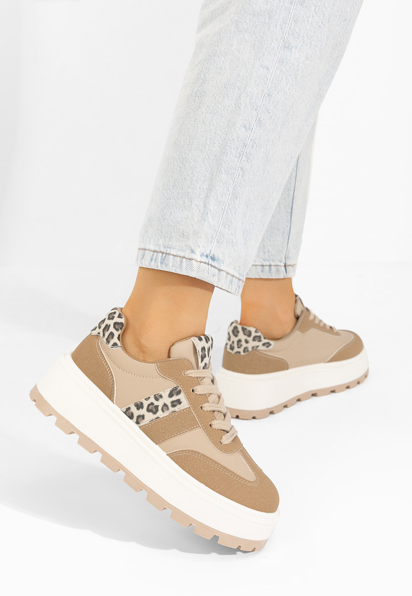 Sneakers cu platformă Estephany kaki