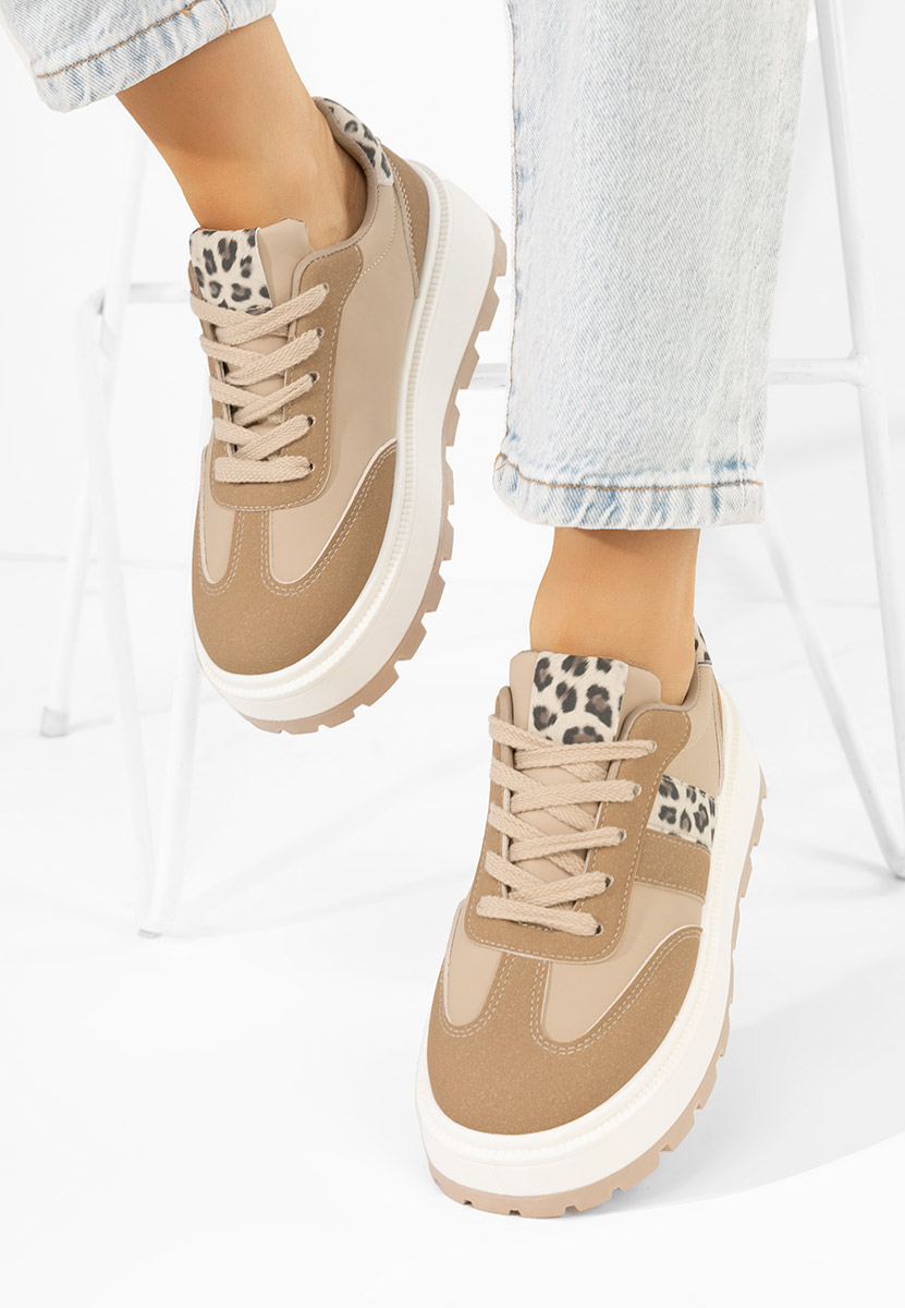 Sneakers cu platformă Estephany kaki