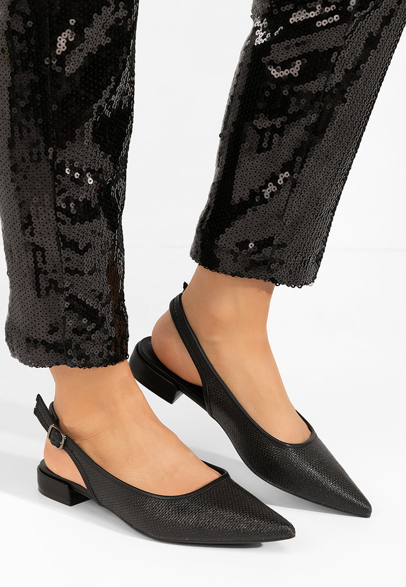 Pantofi slingback Kattina negri