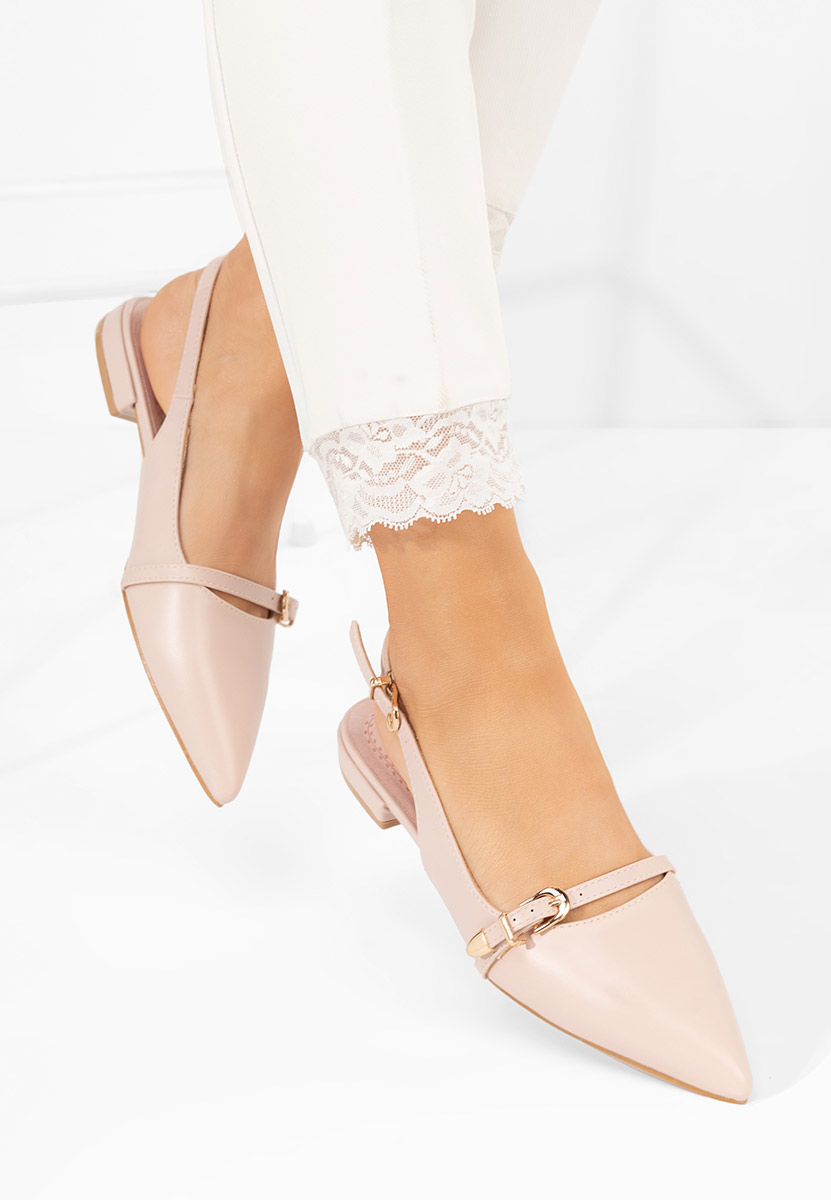 Pantofi slingback Elyssa bej