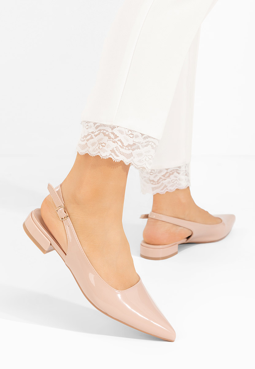 Pantofi slingback Danya bej