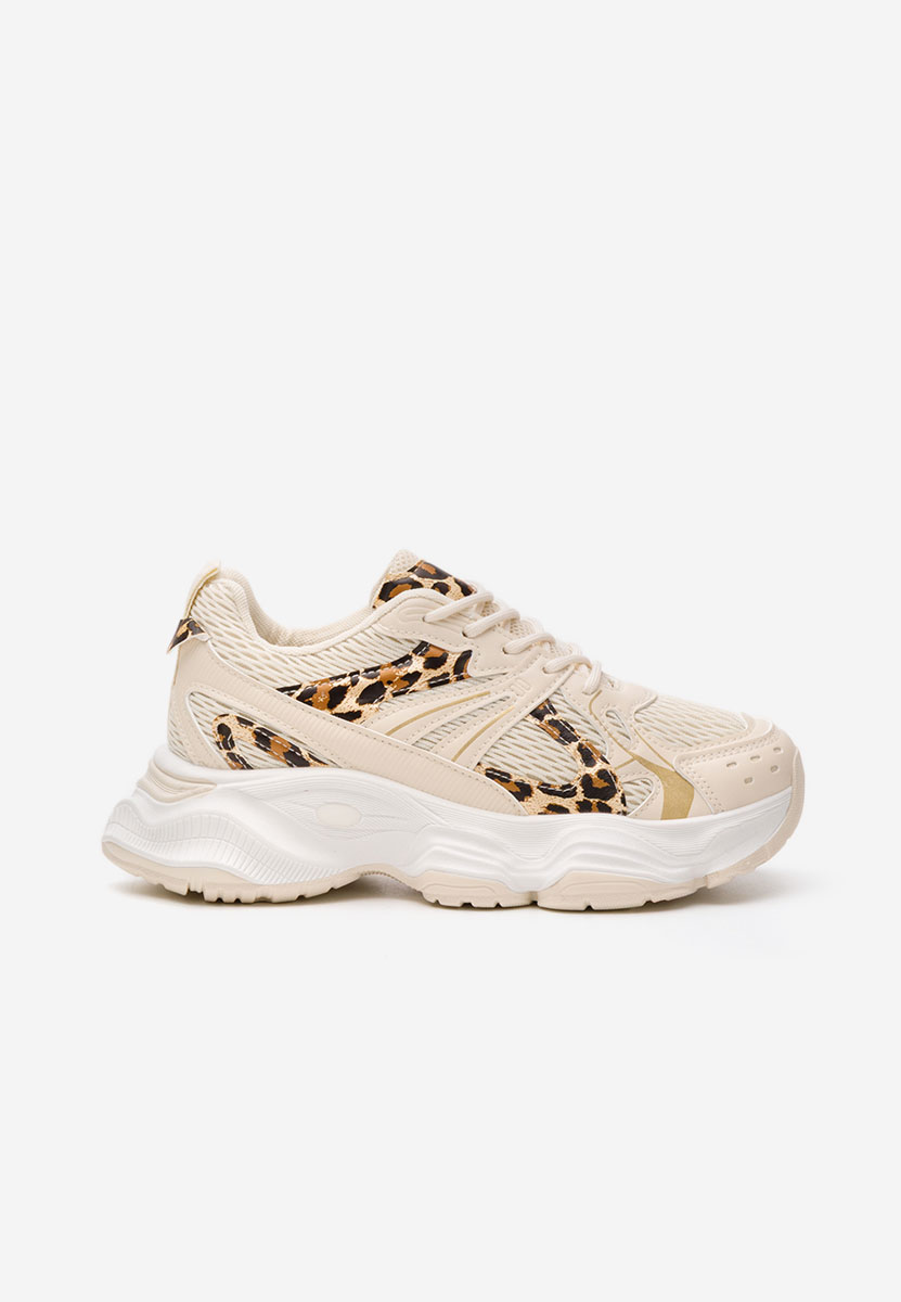 Sneakers cu platformă Alexandrina bej