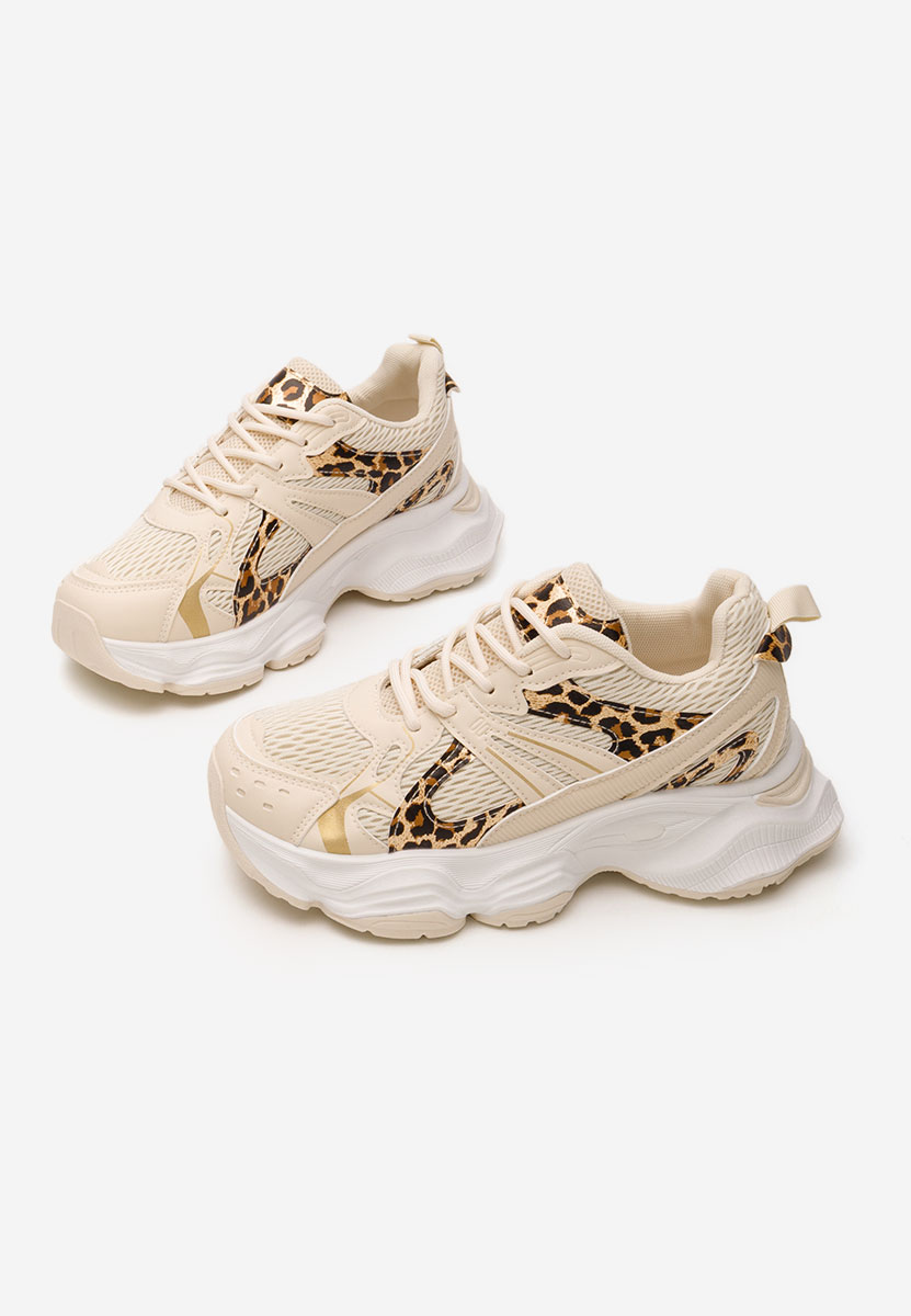Sneakers cu platformă Alexandrina bej