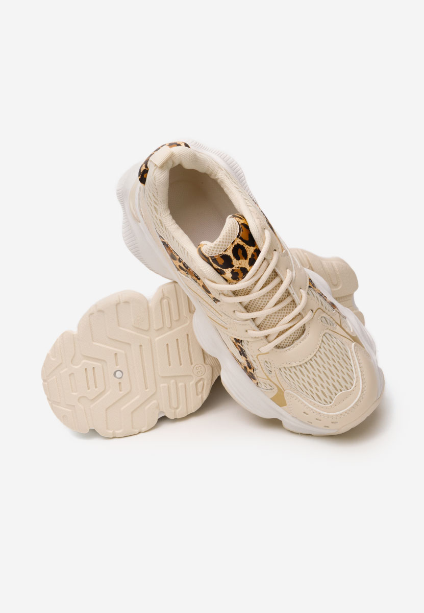 Sneakers cu platformă Alexandrina bej