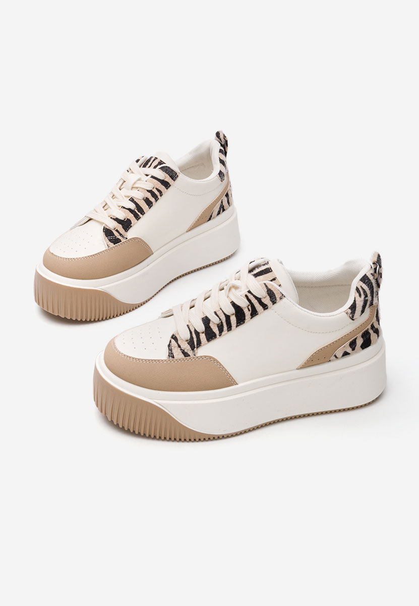 Sneakers cu platformă Alexandrina zebra