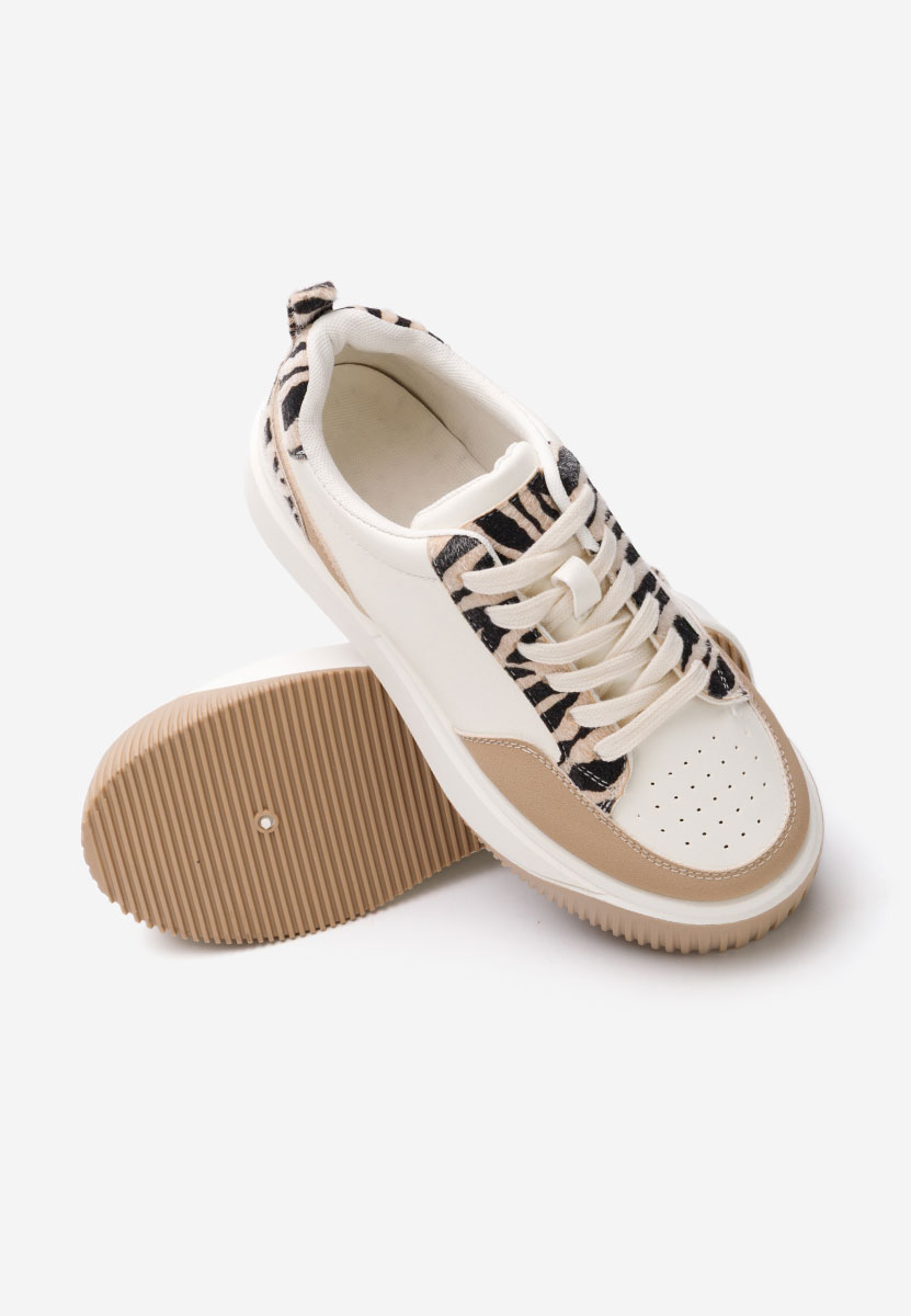 Sneakers cu platformă Alexandrina zebra