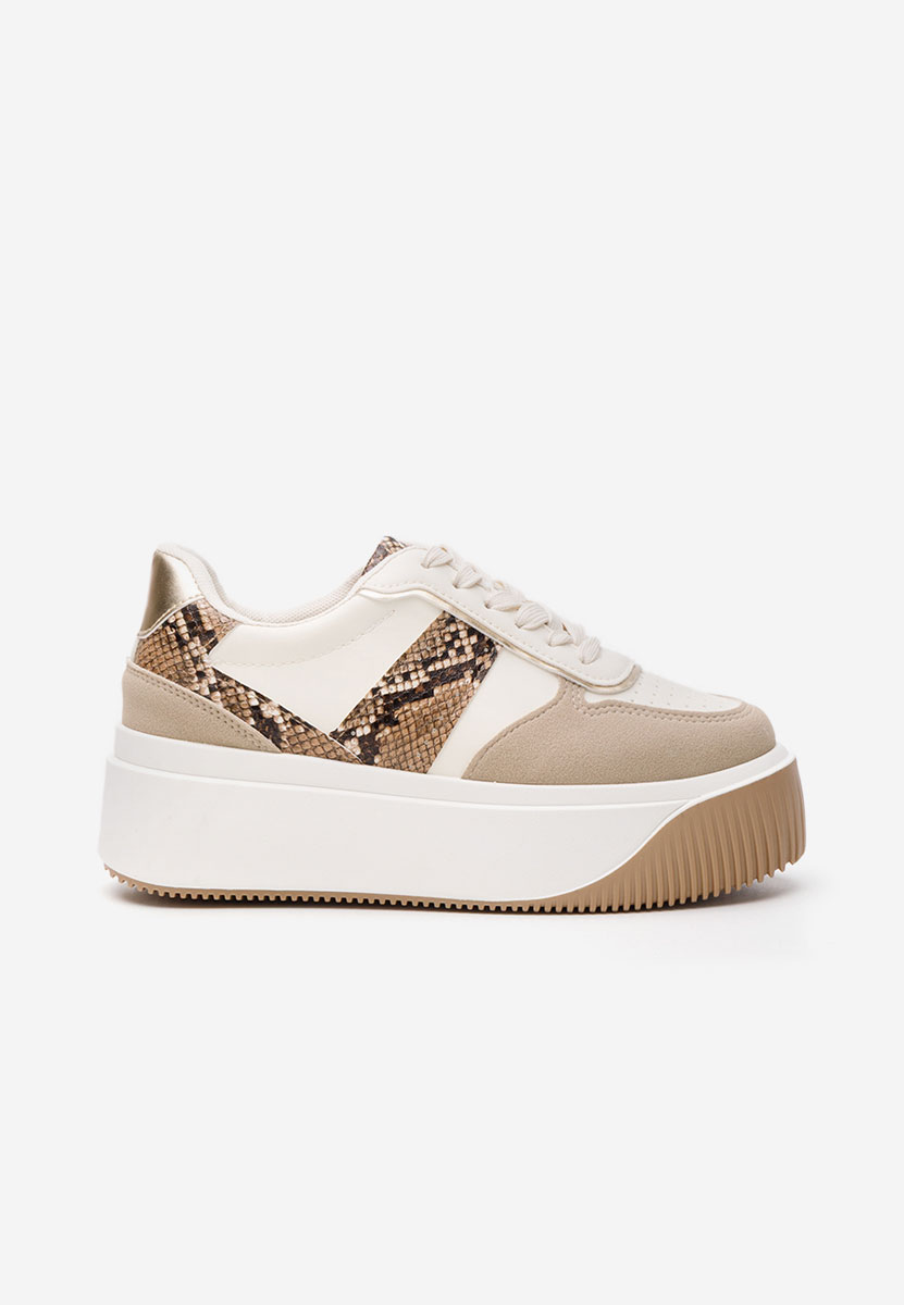 Sneakers cu platformă Selyana bej