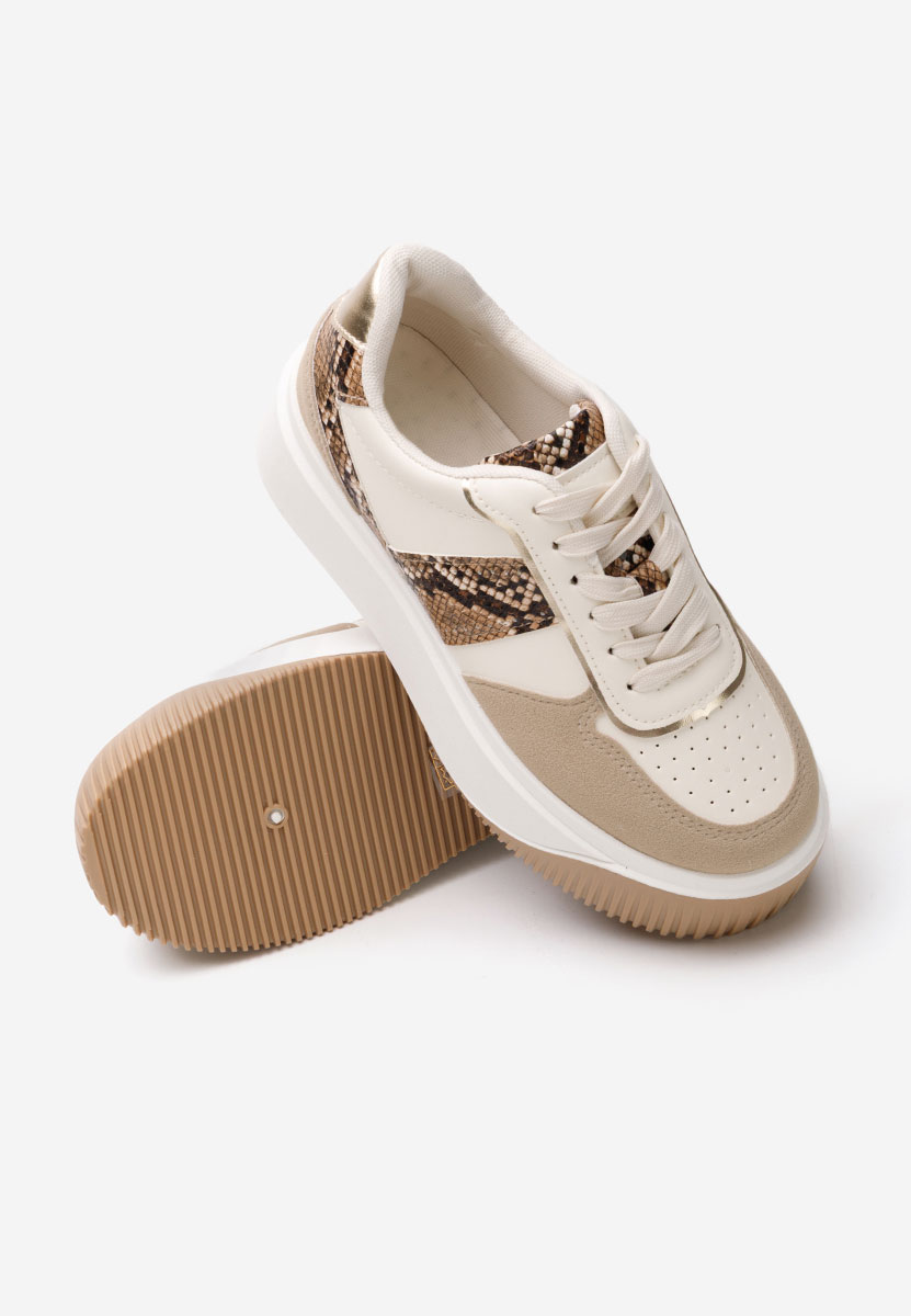 Sneakers cu platformă Selyana bej