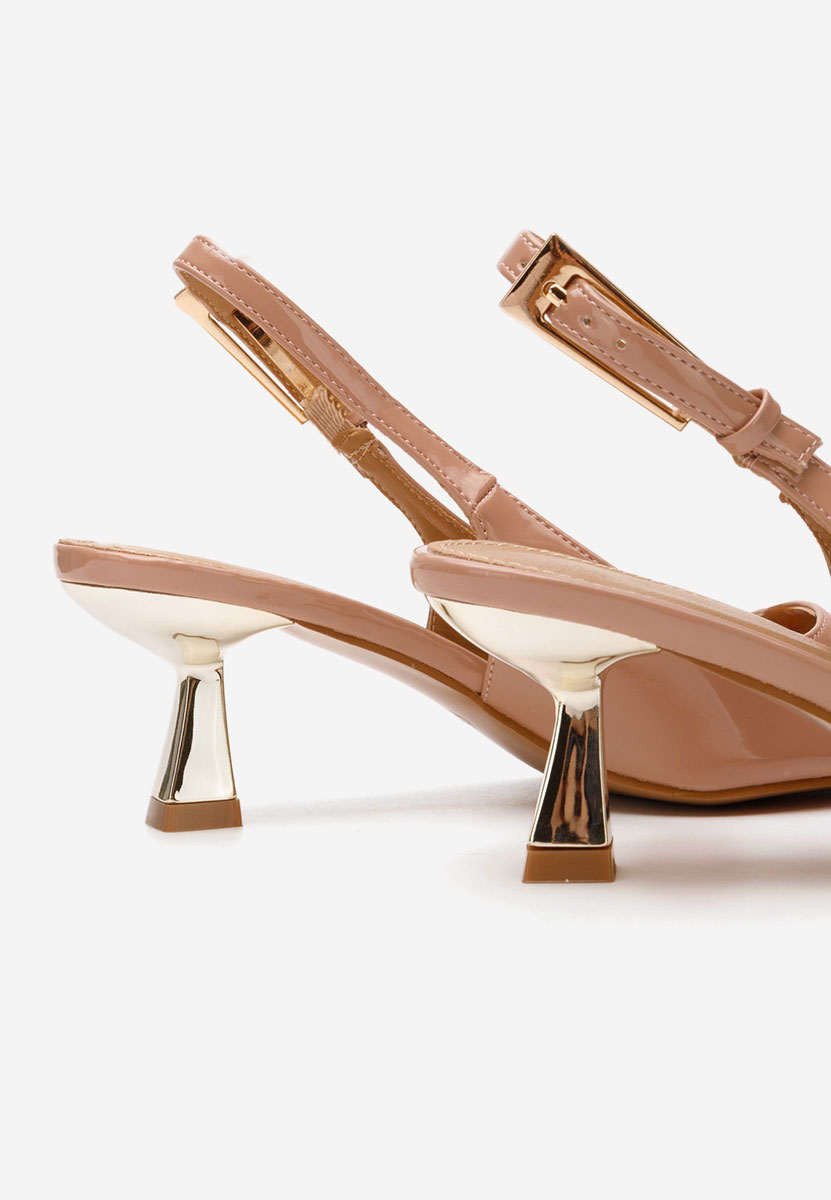 Pantofi slingback Ayako bej