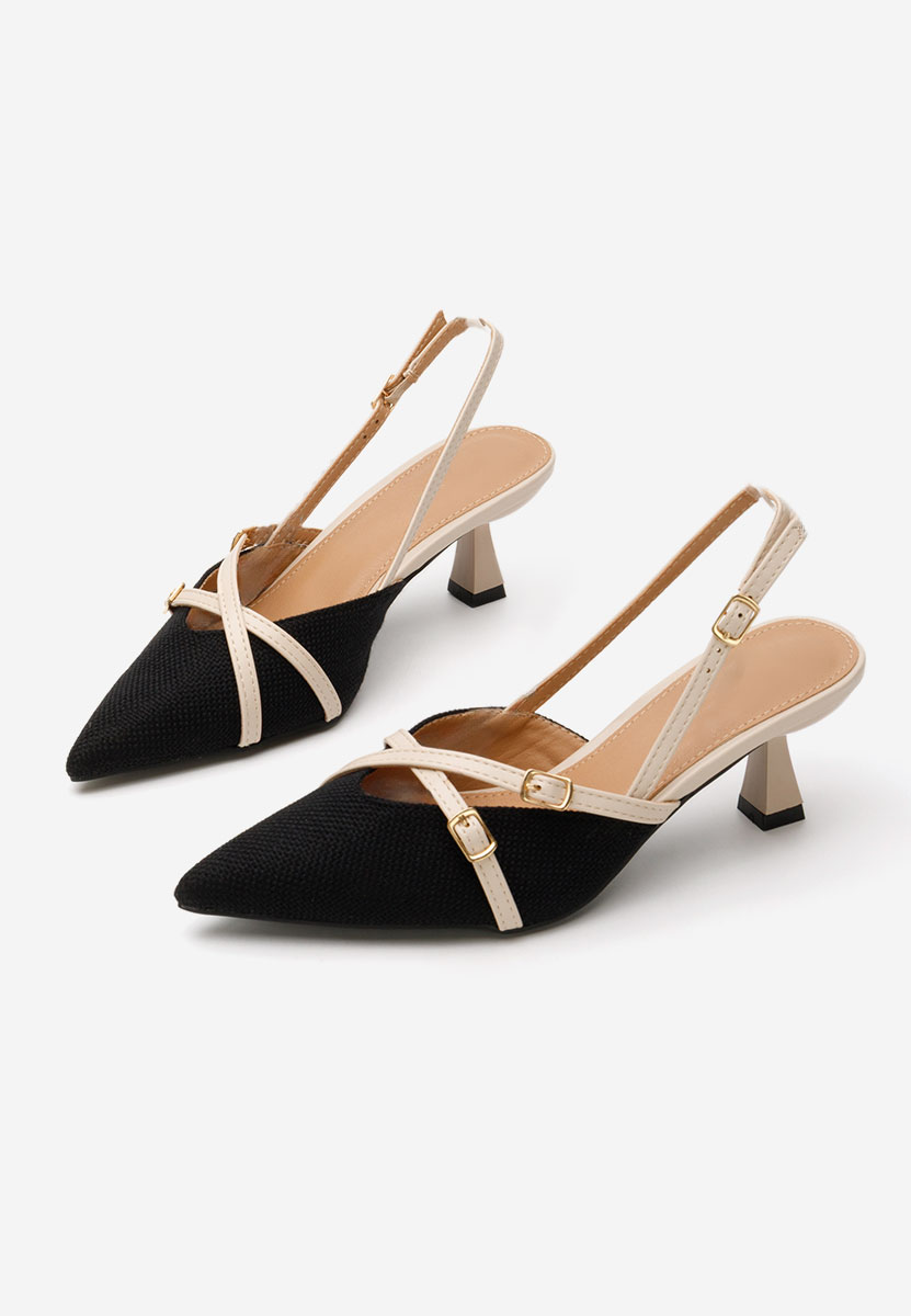 Pantofi slingback Adinna negri