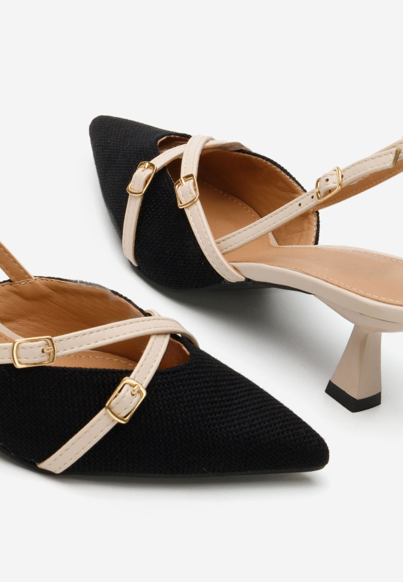 Pantofi slingback Adinna negri