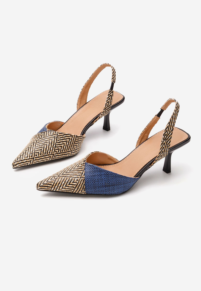 Pantofi slingback Sophye multicolori