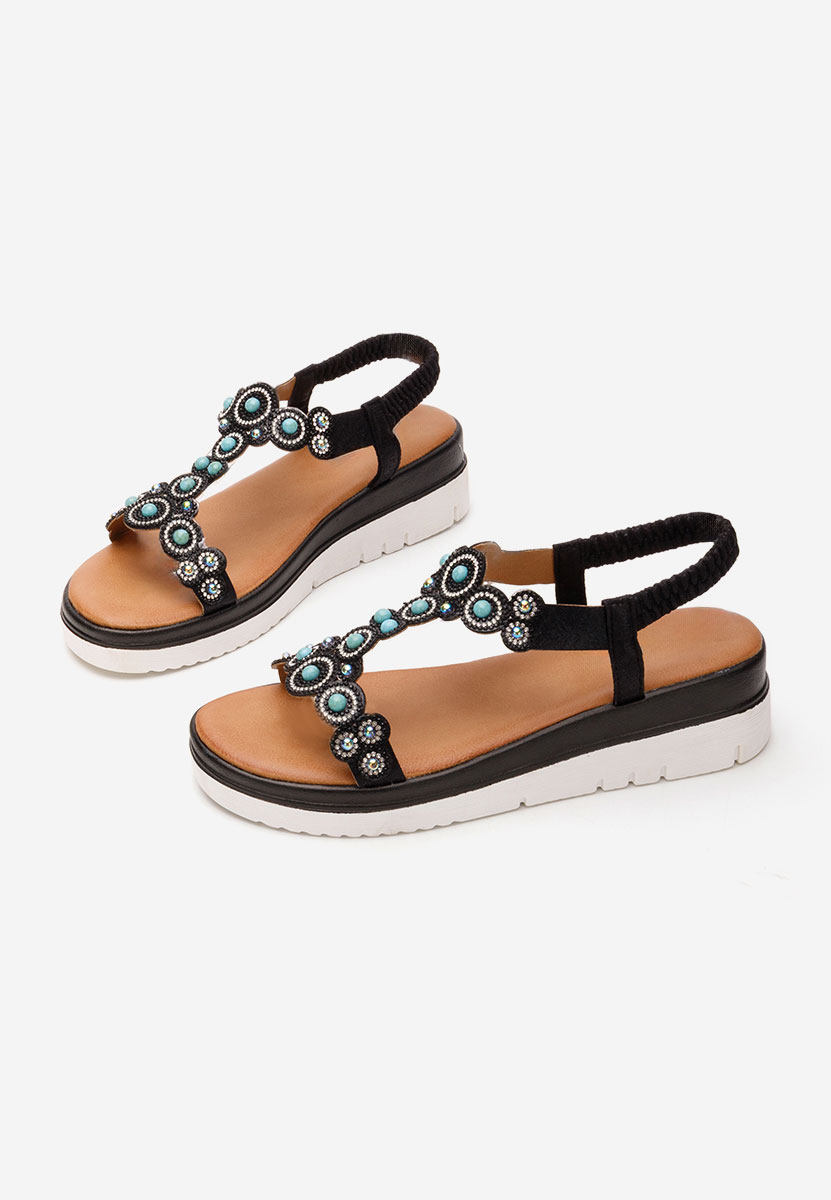 Sandale cu platforma Lucyla negre