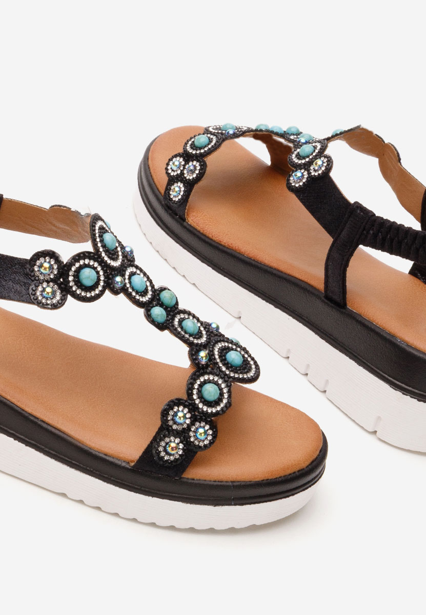 Sandale cu platforma Lucyla negre