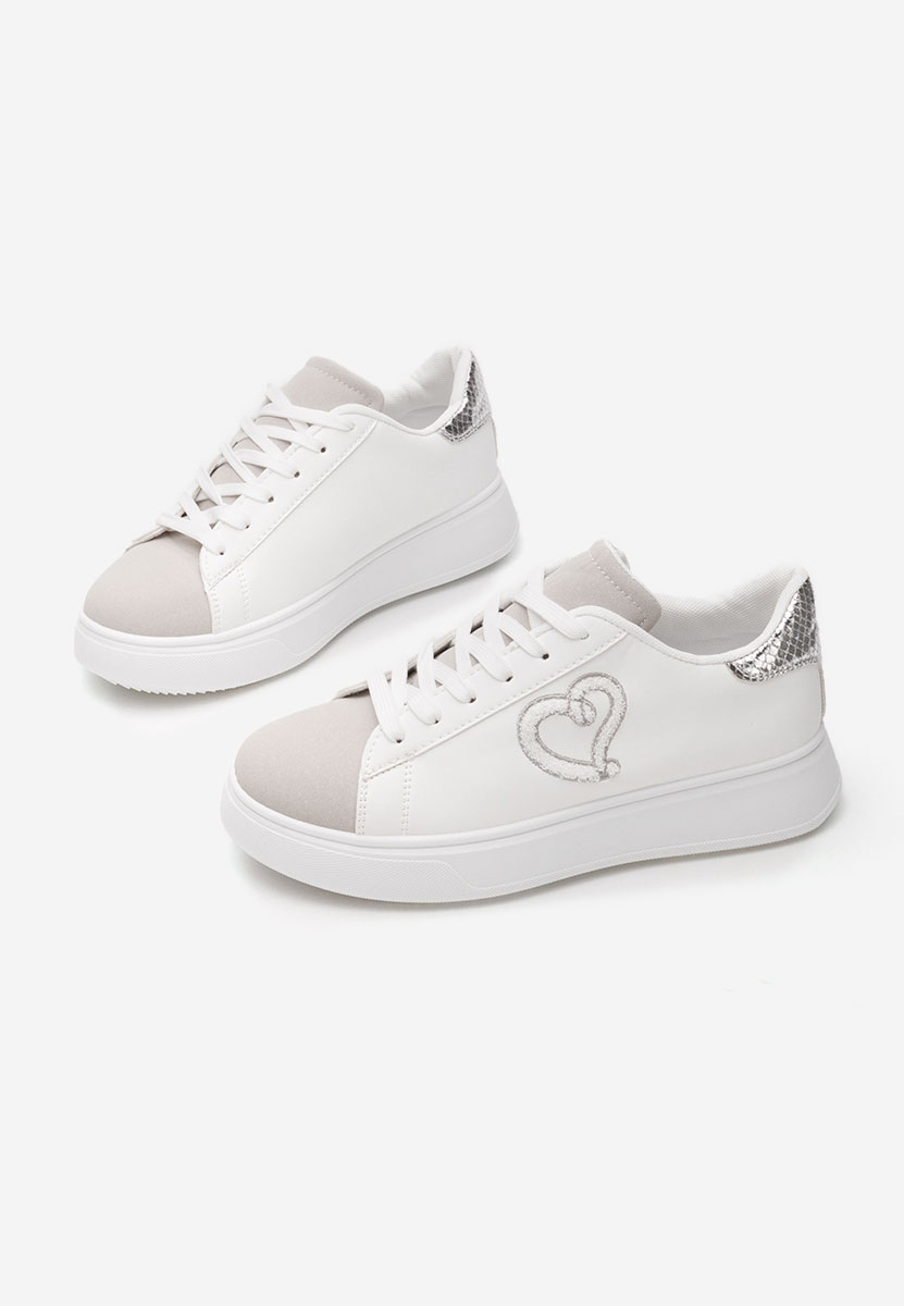 Sneakers dama Tomeka albi