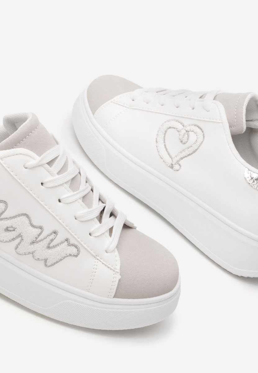 Sneakers dama Tomeka albi