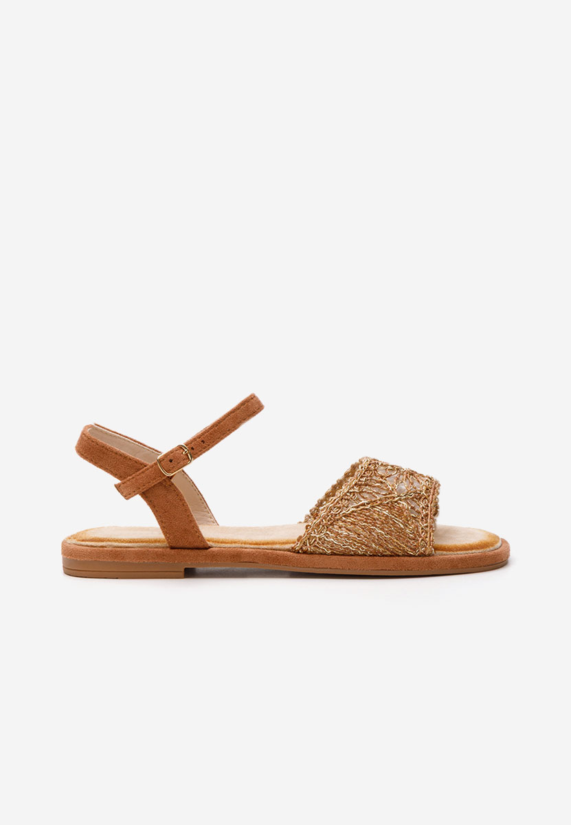 Sandale fara toc Welisa camel