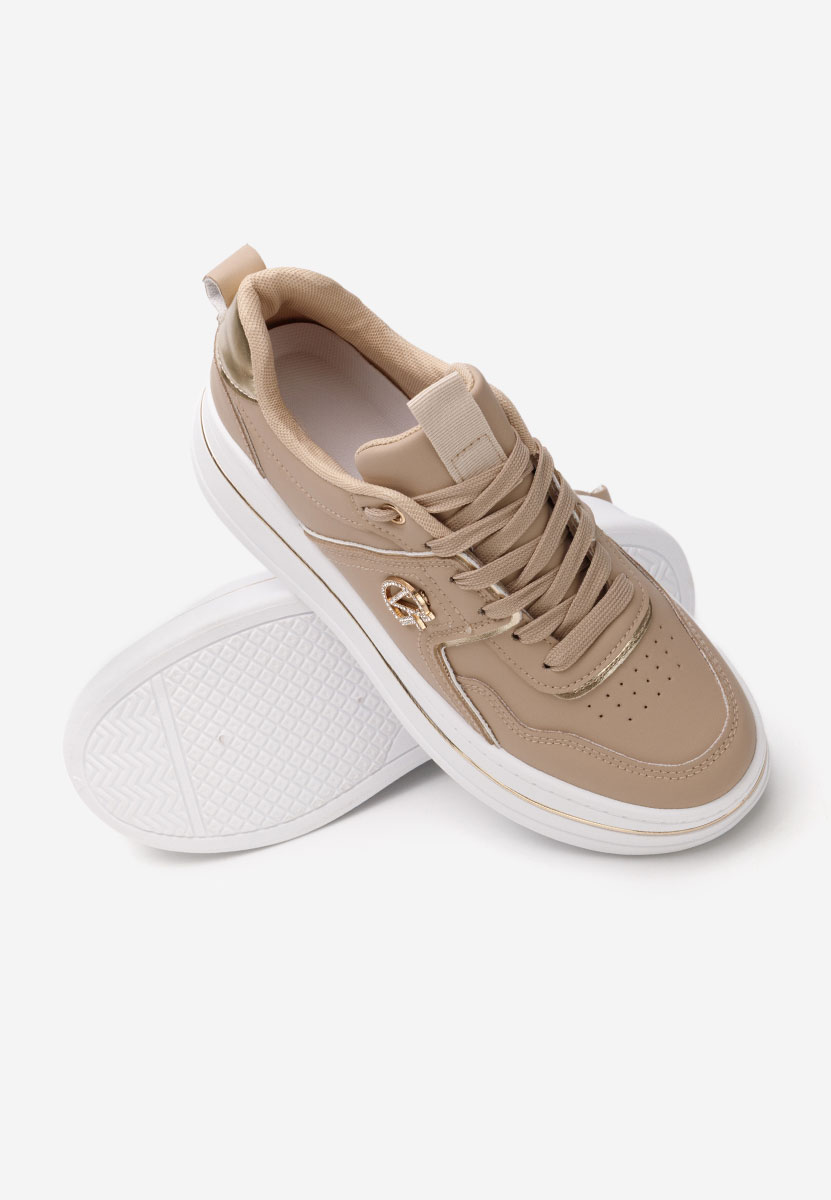 Sneakers cu platformă Kitty kaki